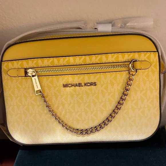 Michael Kors NWT Jet Set Large Ombré Signature Logo Crossbody Bag - Picture 4 of 4